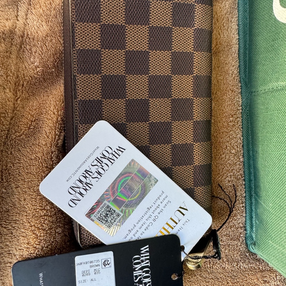 Louis Vuitton Brown Checkered Wallet